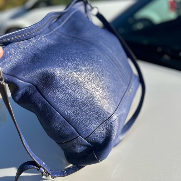 Coach Blue Leather Large Purse - Picture 10 of 16